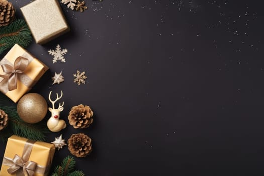 Christmas day background with Copy space.