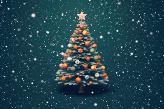 Christmas tree Motion Graphics background.