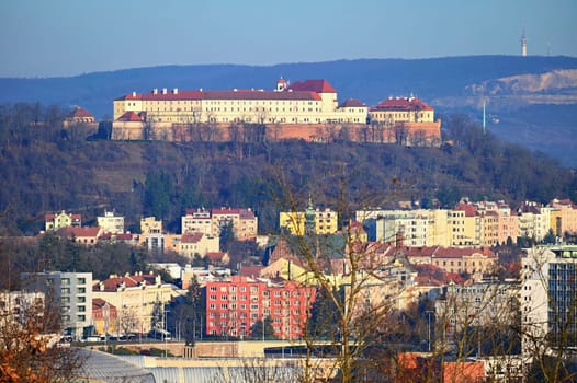 City Brno - Czech Republic - Europe. Spilberk - beautiful old castle and fortress forming the dominant of the city of Brno.