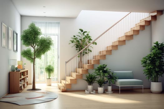 Photo of stair mockup concept.