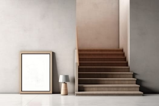 Photo of stair mockup concept.
