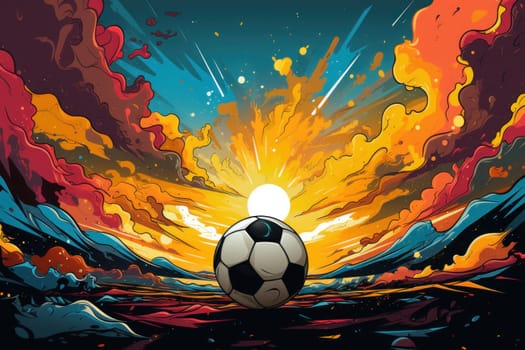 soccer stadium football doodle art illustration background.