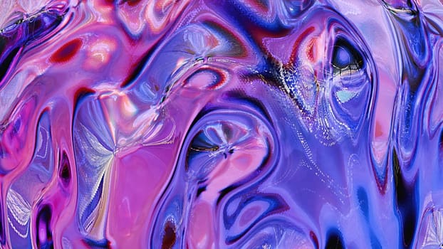 Colorful glass waves. Computer generated 3d render