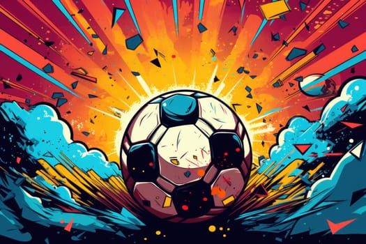 soccer stadium football doodle art illustration background.