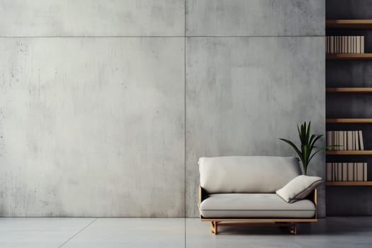 modern and minimal interior design. Living room, Book cover.