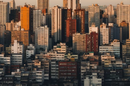 photograph of a cityscape nightlight skyline.