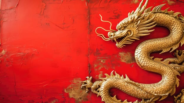 Happy Chinese new year, Dragon Zodiac, Chinese golden dragon, greeting cards and banners.