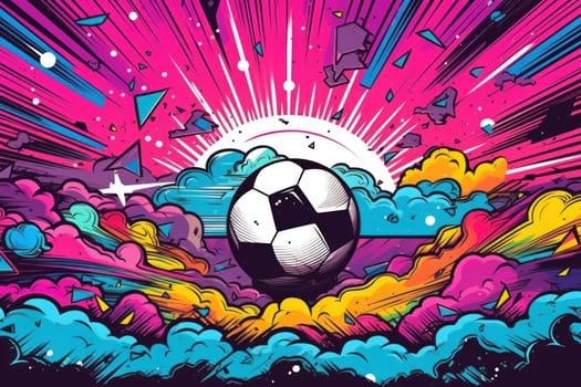 soccer stadium football doodle art illustration background.