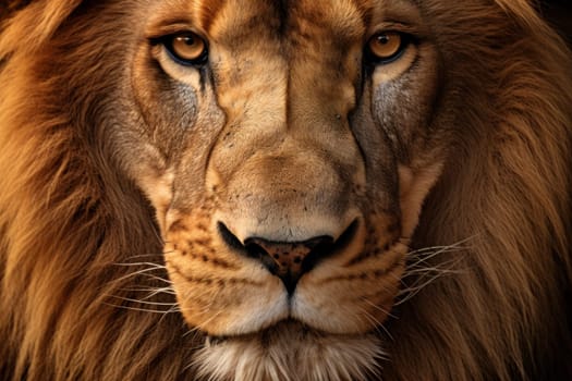 Closeup portrait of a Lion wallpaper.