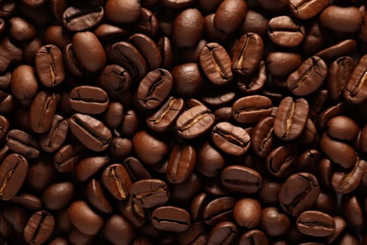 Coffee beans aesthetic scenery background.