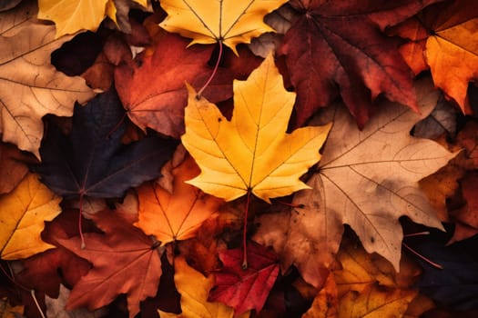 autumn leaves background, background image of fallen autumn leaves.