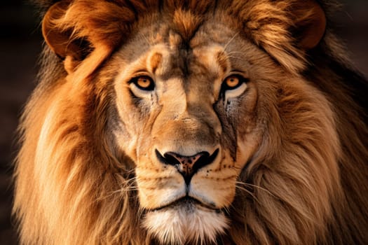 Closeup portrait of a Lion wallpaper.