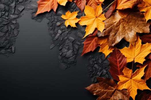 autumn leaves background, background image of fallen autumn leaves.