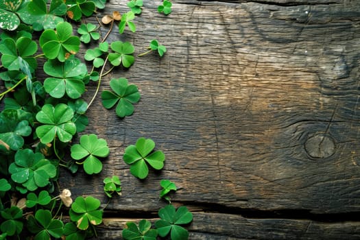 St. Patrick's Day celebration backgrounds, Green Clover, Green gift.