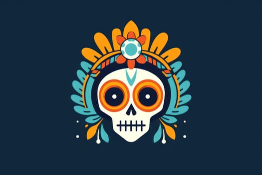 day of the dead flat logo.