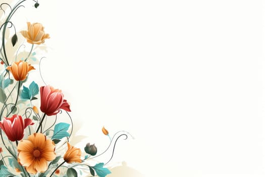 flower flora blossom background, Generative AI.