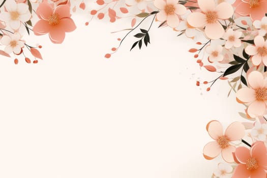 flower flora blossom background, Generative AI.