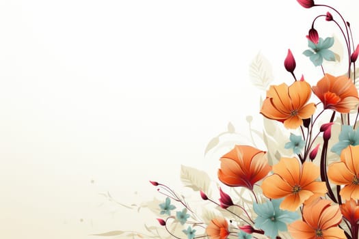 flower flora blossom background, Generative AI.