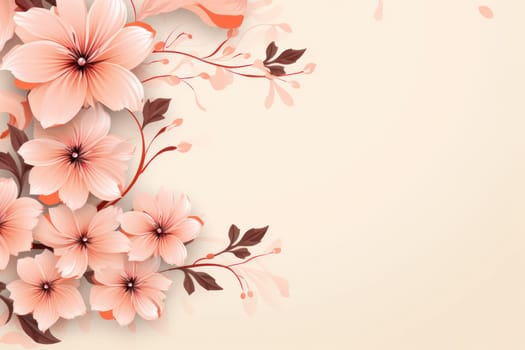 flower flora blossom background, Generative AI.