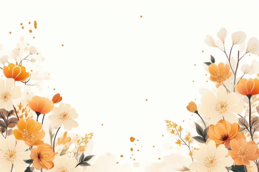 flower flora blossom background, Generative AI.