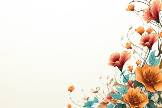 flower flora blossom background, Generative AI.