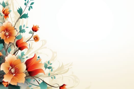 flower flora blossom background, Generative AI.