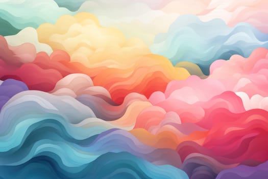 Abstract background with rainbow LGBTQ Genarative AI.