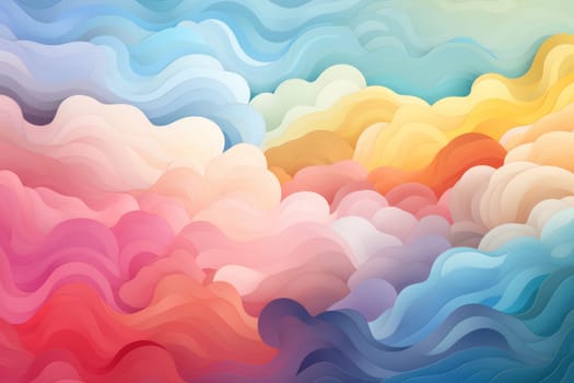 Abstract background with rainbow LGBTQ Genarative AI.