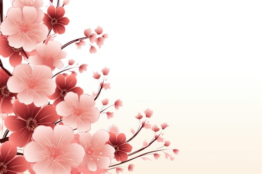 flower flora blossom background, Generative AI.