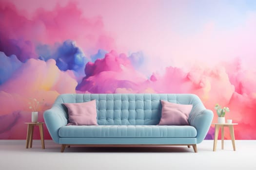 Abstract background with rainbow LGBTQ Genarative AI.