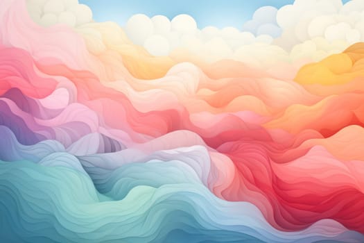 Abstract background with rainbow LGBTQ Genarative AI.