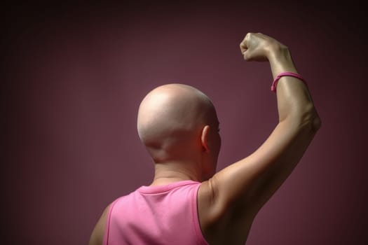 breast cancer fighter concept background.