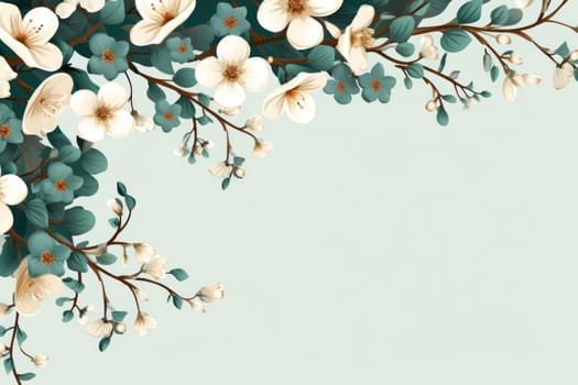 flower flora blossom background, Generative AI.