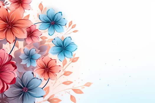 flower flora blossom background, Generative AI.