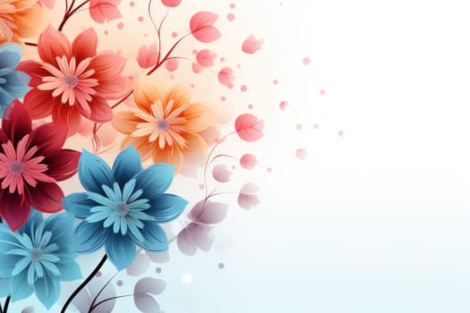 flower flora blossom background, Generative AI.