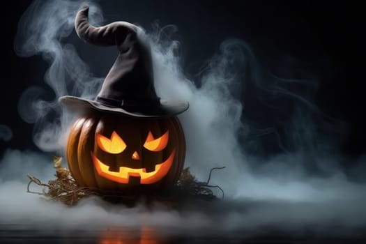 A studio shot of a halloween concept darkness background.