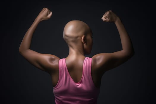 breast cancer fighter concept background.