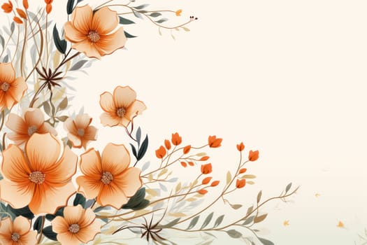 flower flora blossom background, Generative AI.