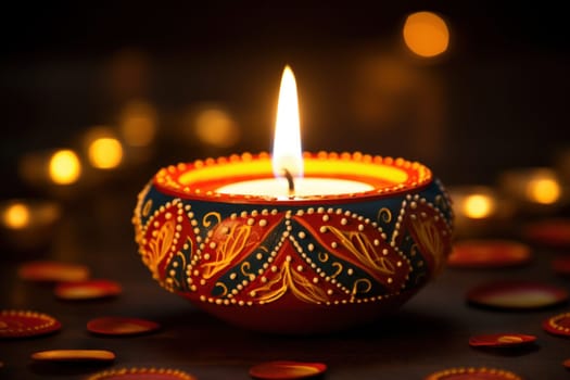 Happy Diwali Celebration concept background.