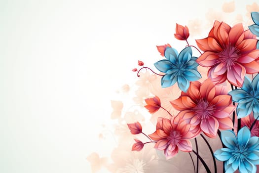 flower flora blossom background, Generative AI.