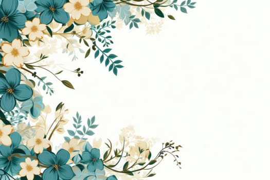 flower flora blossom background, Generative AI.