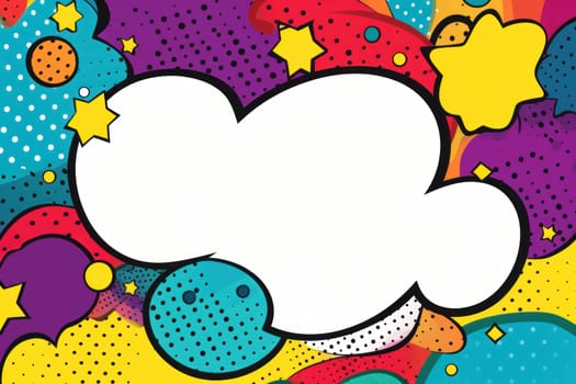 Speech bubble burst comic art illustration.