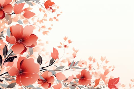 flower flora blossom background, Generative AI.