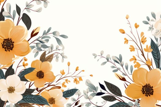 flower flora blossom background, Generative AI.