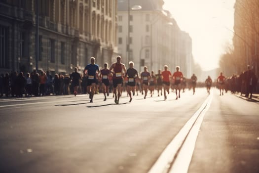 marathon poster design abstract background.