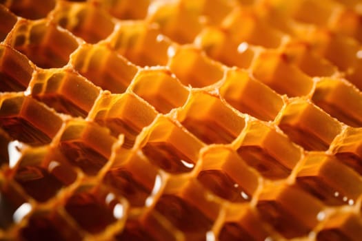 Honey, Close up product of honey and bee.