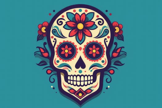 day of the dead flat logo.