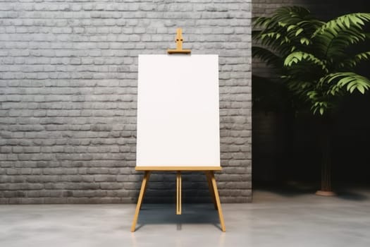 Blank billboard indoors outdoors, Generative AI.