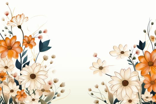 flower flora blossom background, Generative AI.