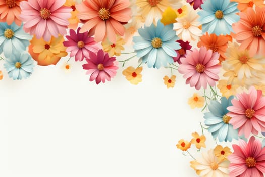 flower flora blossom background, Generative AI.